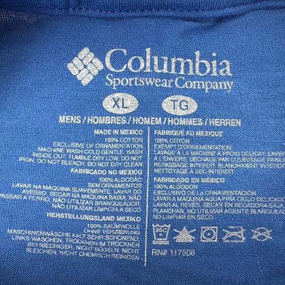 Columbia Mens PFG Grepor Regular Fit Graphic T-Shirt Blue XL - Picture 4 of 4